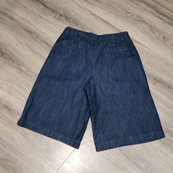 EUC eShakti Bermuda Jorts Dark Pleated Shorts - Picture 7 of 7